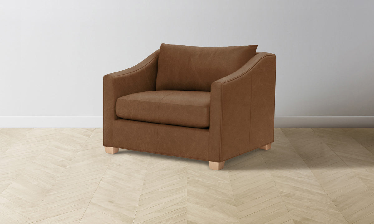 The Sullivan Chair-and-a-Half - Tuscan Leather Cognac