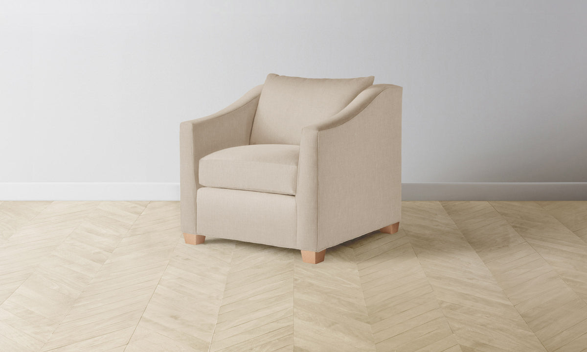 The Sullivan Chair - Heritage Belgian Linen Husk