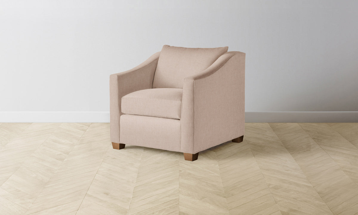 The Sullivan Chair - Heritage Belgian Linen Petal