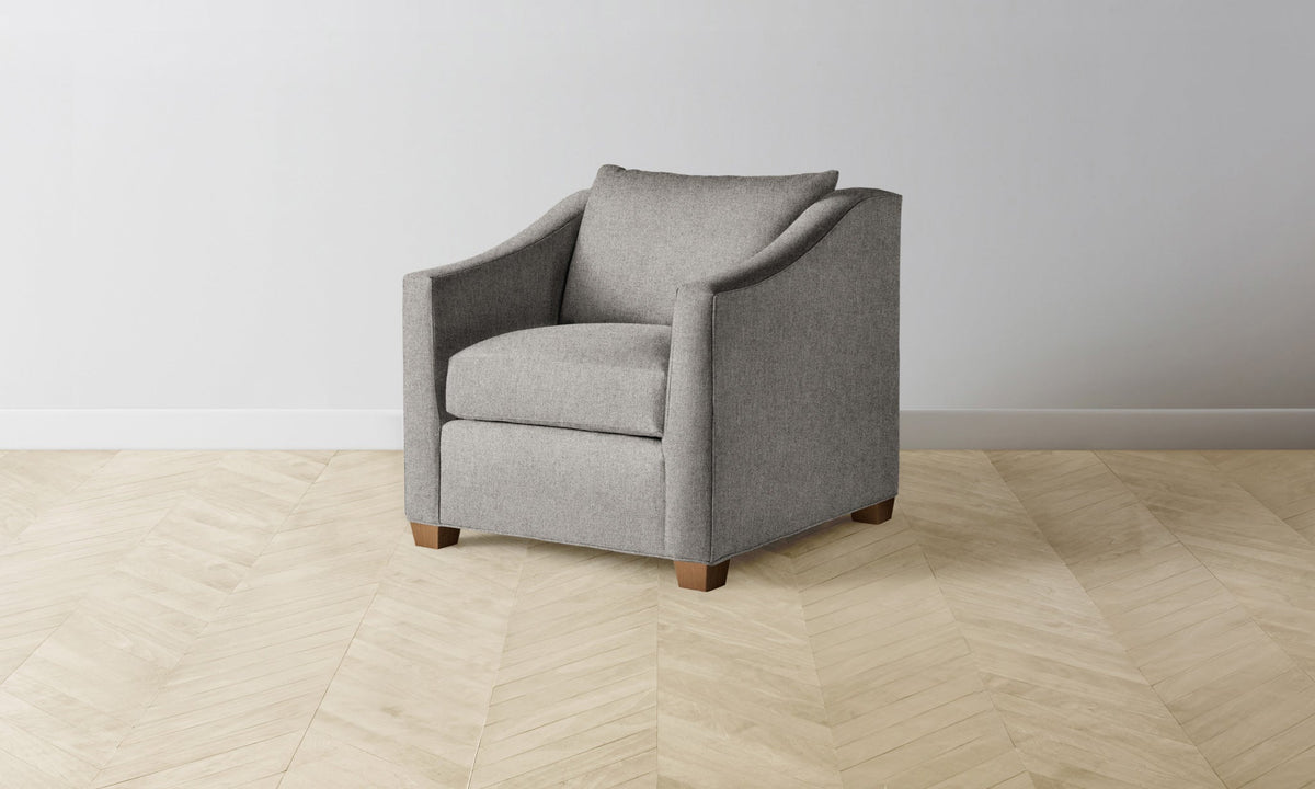The Sullivan Chair - Italian Brushed Wool Moon