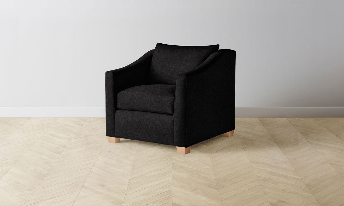 The Sullivan Chair - Italian Brushed Wool Pepper