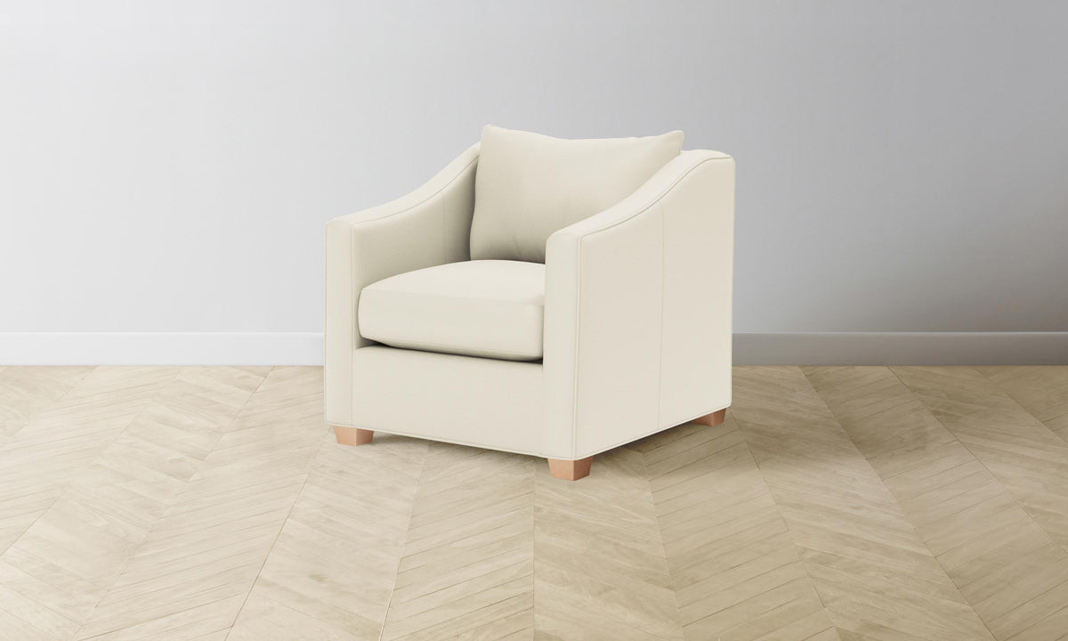 The Sullivan Chair - Pebbled Leather Swan
