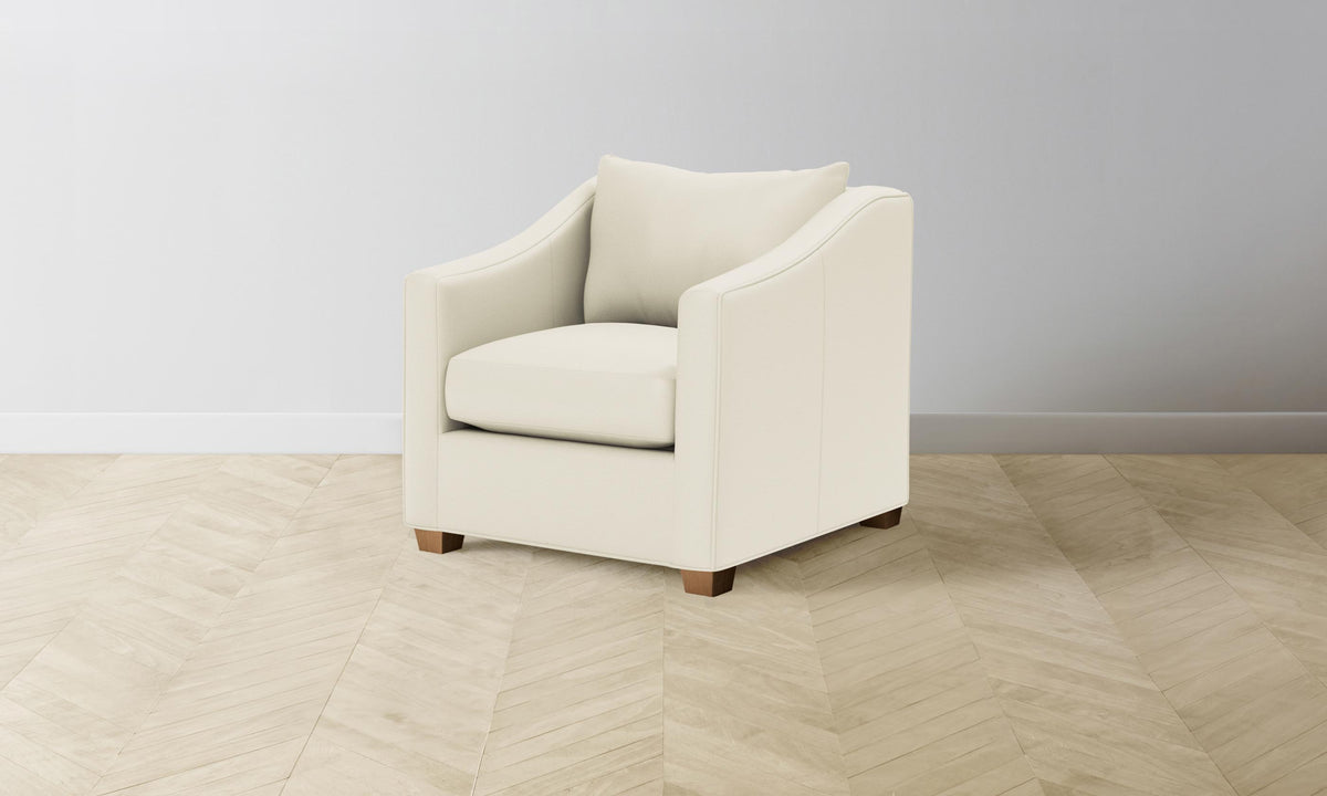 The Sullivan Chair - Pebbled Leather Swan