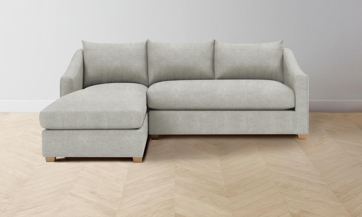 The Sullivan Sectional - Performance Mélange Weave Flint