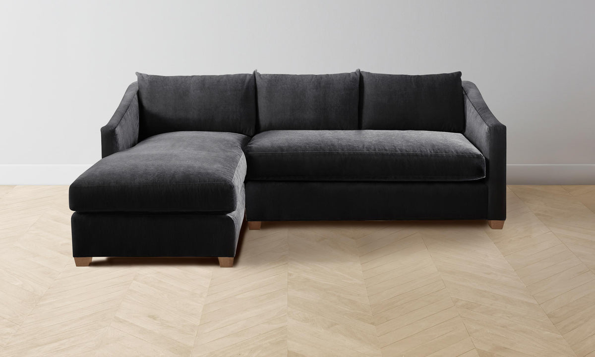 The Sullivan Sectional - Performance Velvet Slate