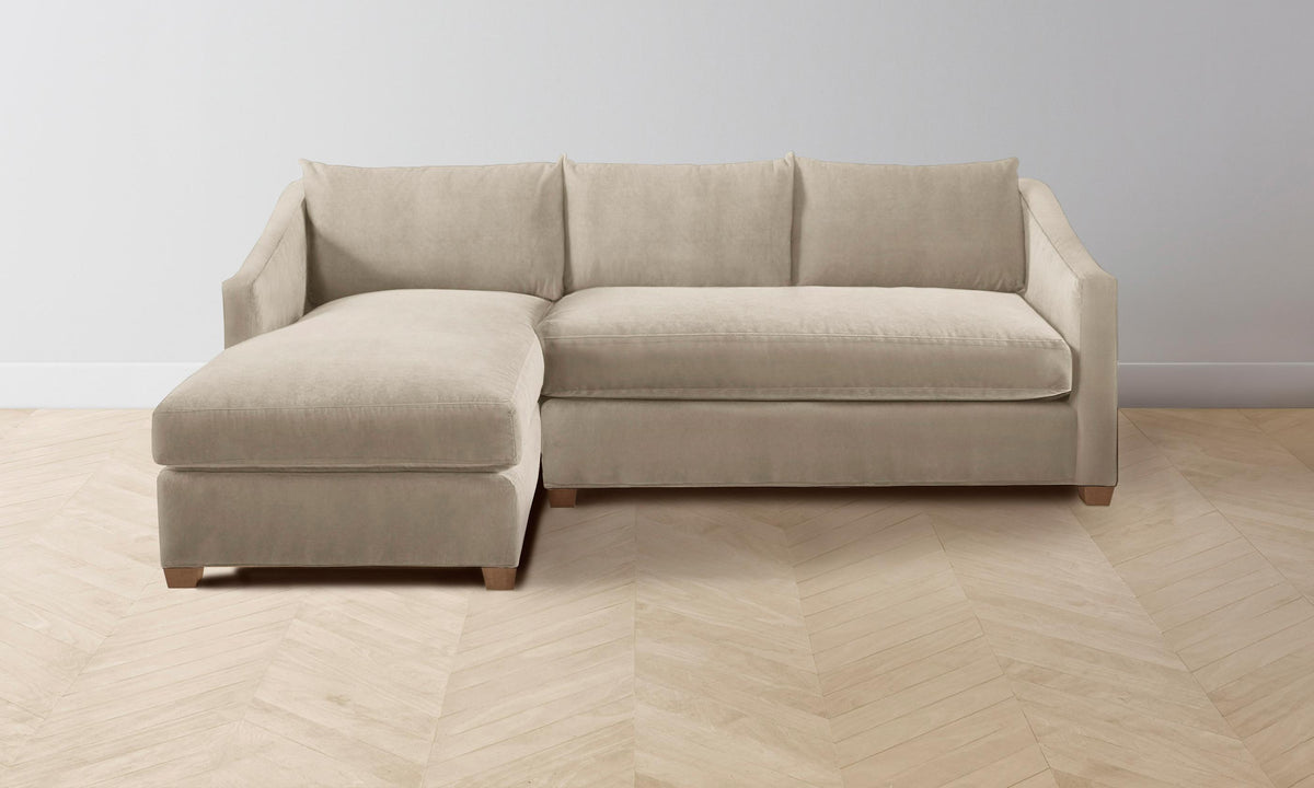 The Sullivan Sectional - Performance Velvet Taupe
