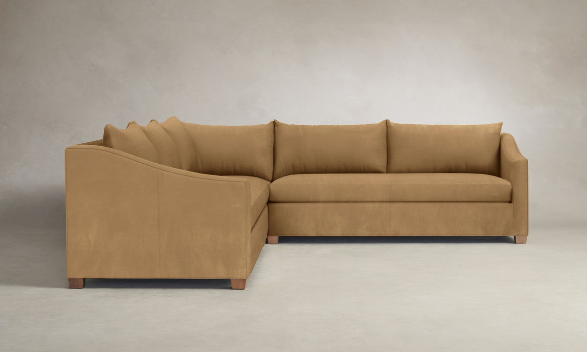 The Sullivan Sectional - Nubuck Leather Rye
