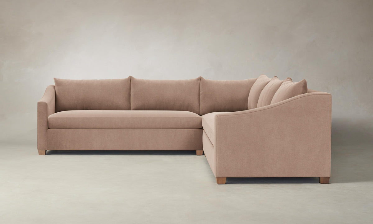 The Sullivan Sectional - Performance Velvet Blossom