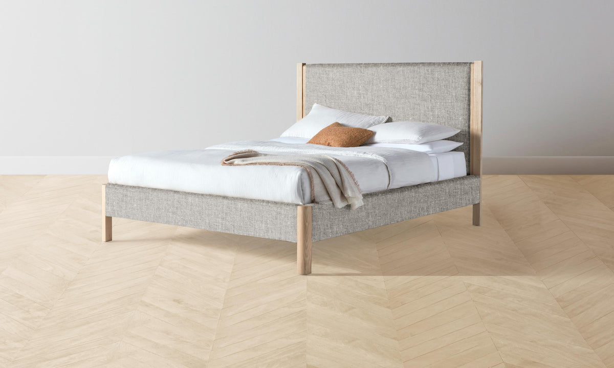 The Thompson Bed - Heritage Belgian Linen Agate