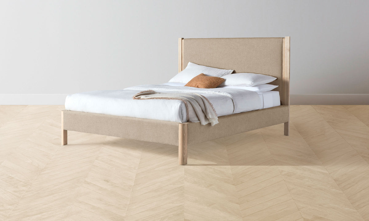 The Thompson Bed - Italian Brushed Wool Fox