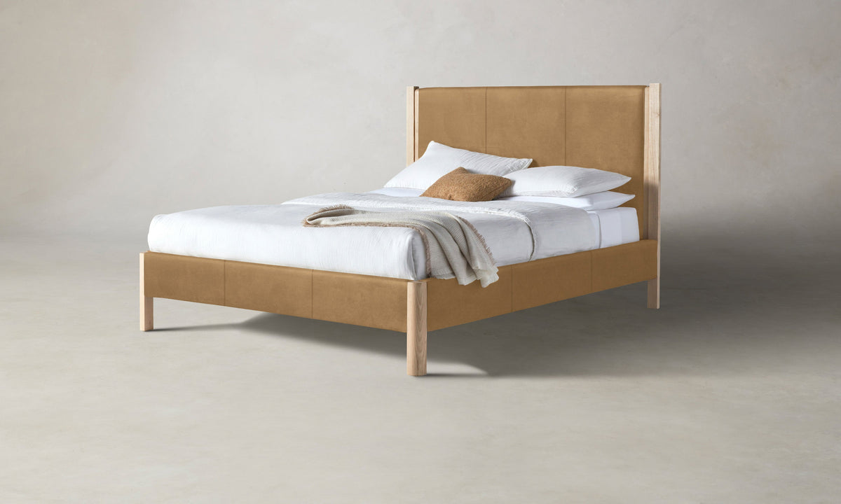 The Thompson Bed - Nubuck Leather Rye
