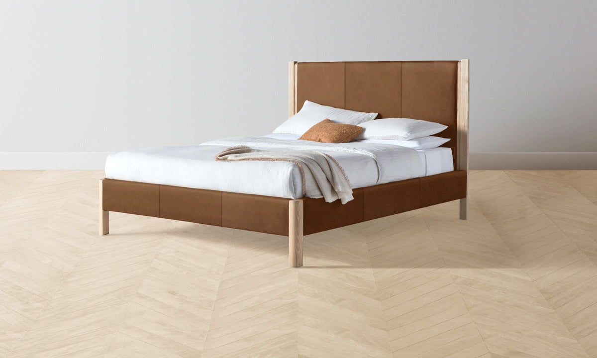 The Thompson Bed - Tuscan Leather Cognac