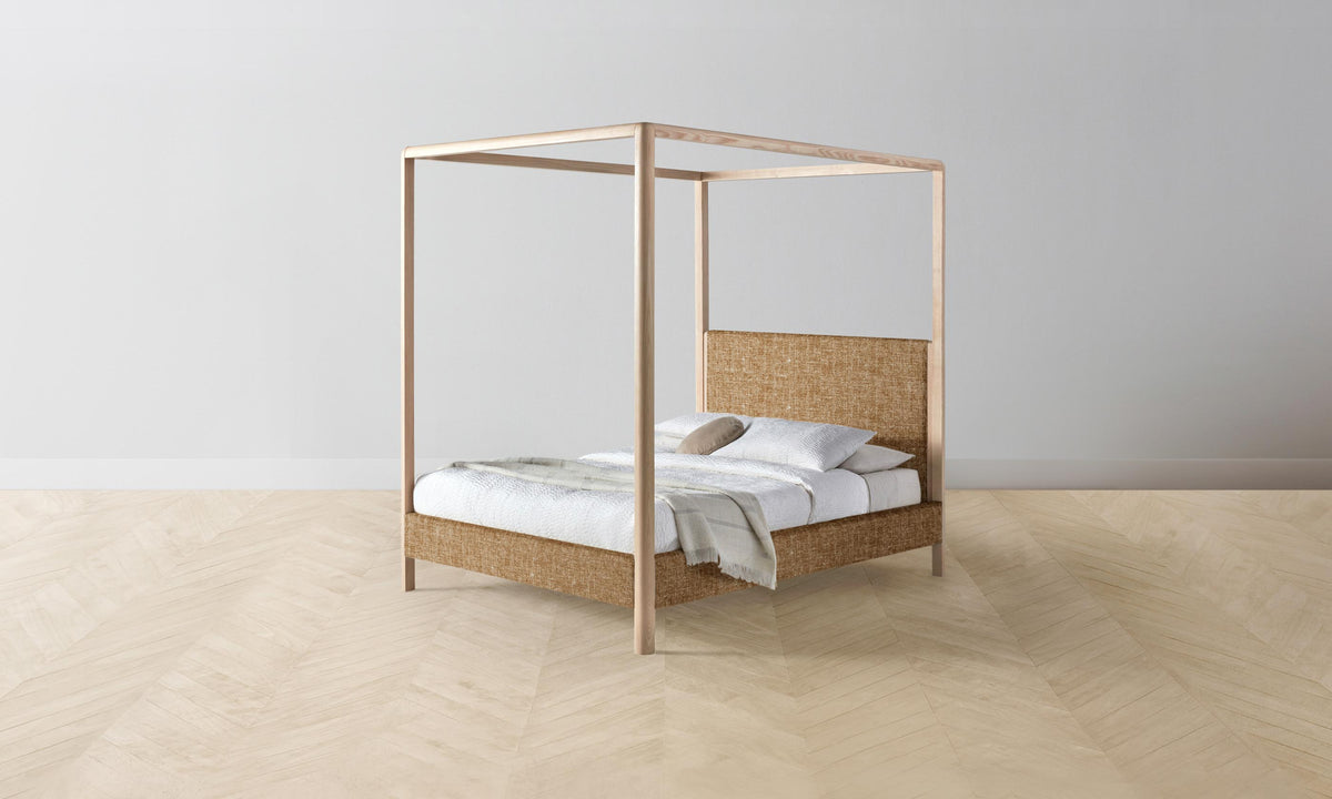 The Thompson Canopy Bed - Heritage Belgian Linen Chai