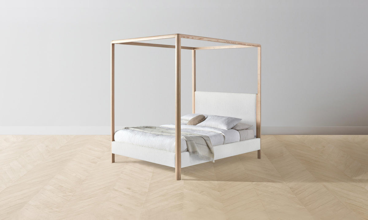 The Thompson Canopy Bed - Performance Tweed Salt