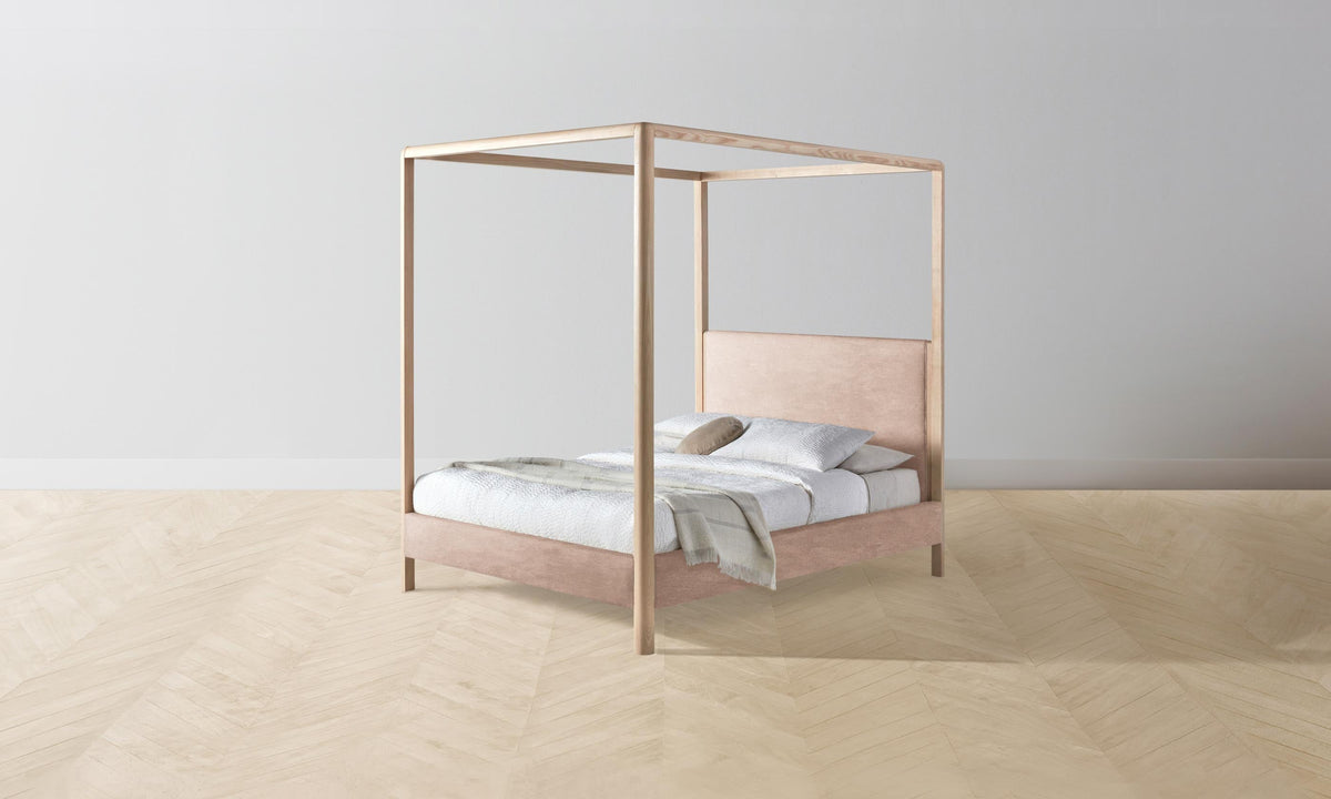 The Thompson Canopy Bed - Performance Velvet Blossom