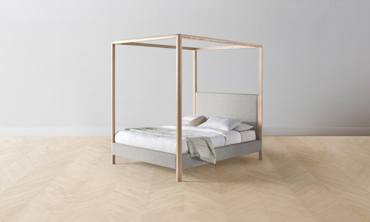 The Thompson Canopy Bed - Performance Woven Chenille Rain