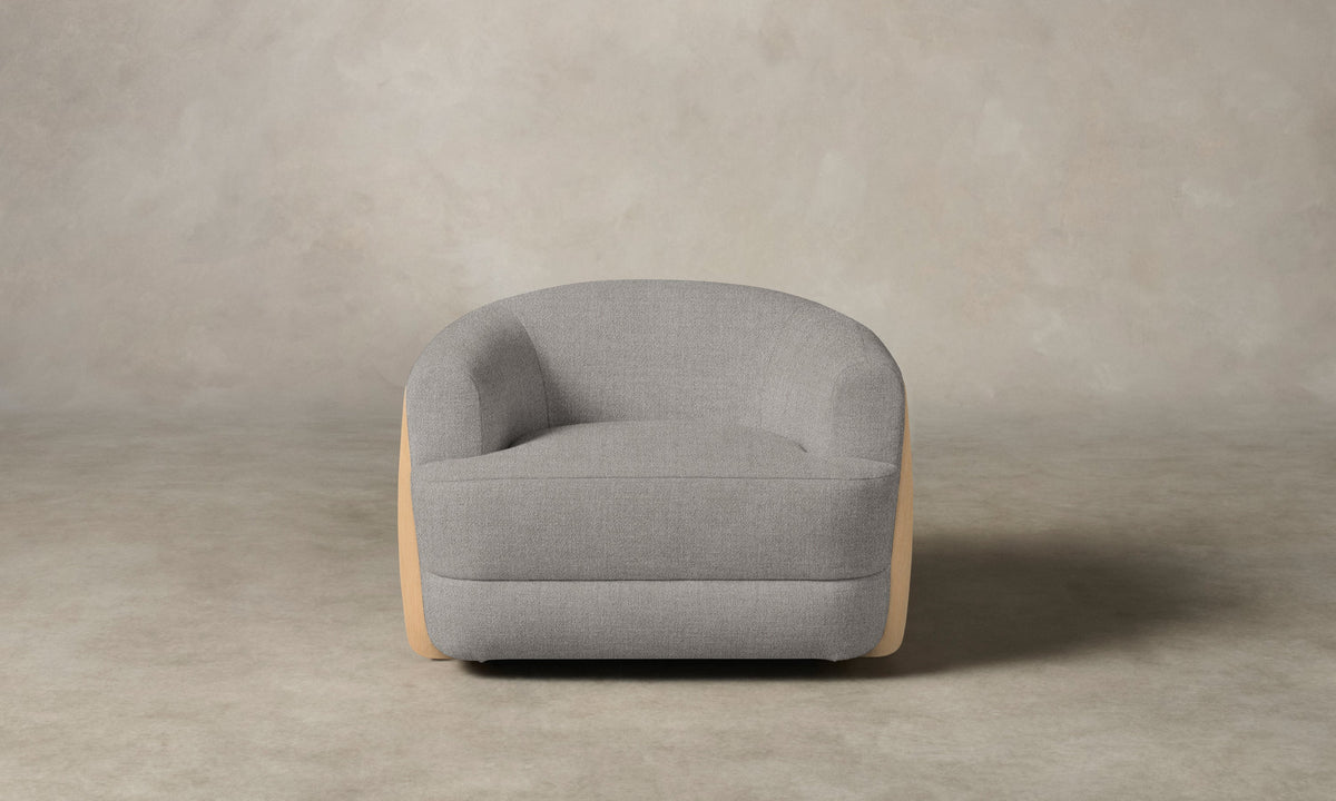 The Vera Swivel Chair - Performance Textural Weave Breeze
