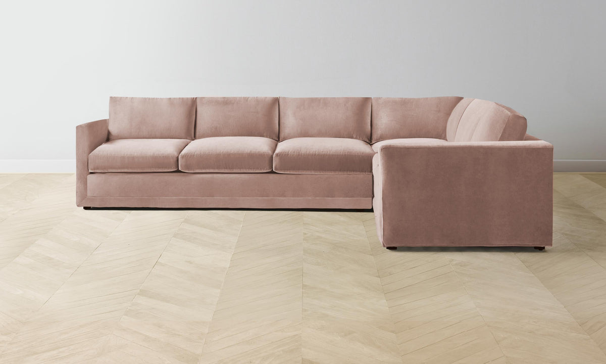 The Warren Sectional - Performance Velvet Blossom