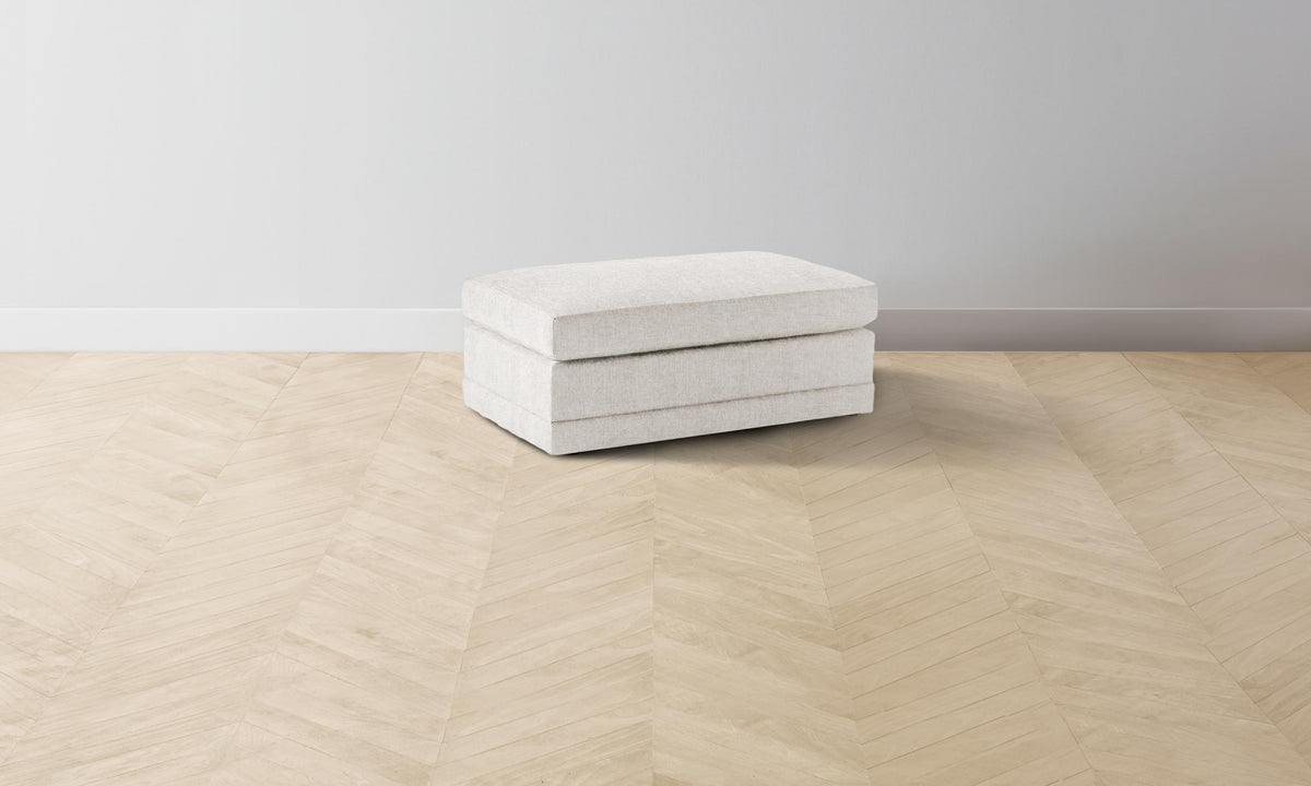 The Warren Ottoman - Performance Tweed Salt