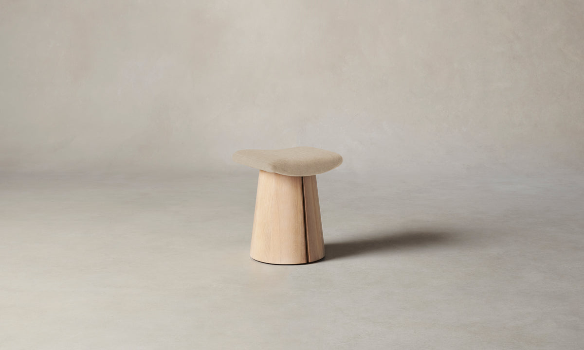 The Weston Stool - Heritage Belgian Linen Husk
