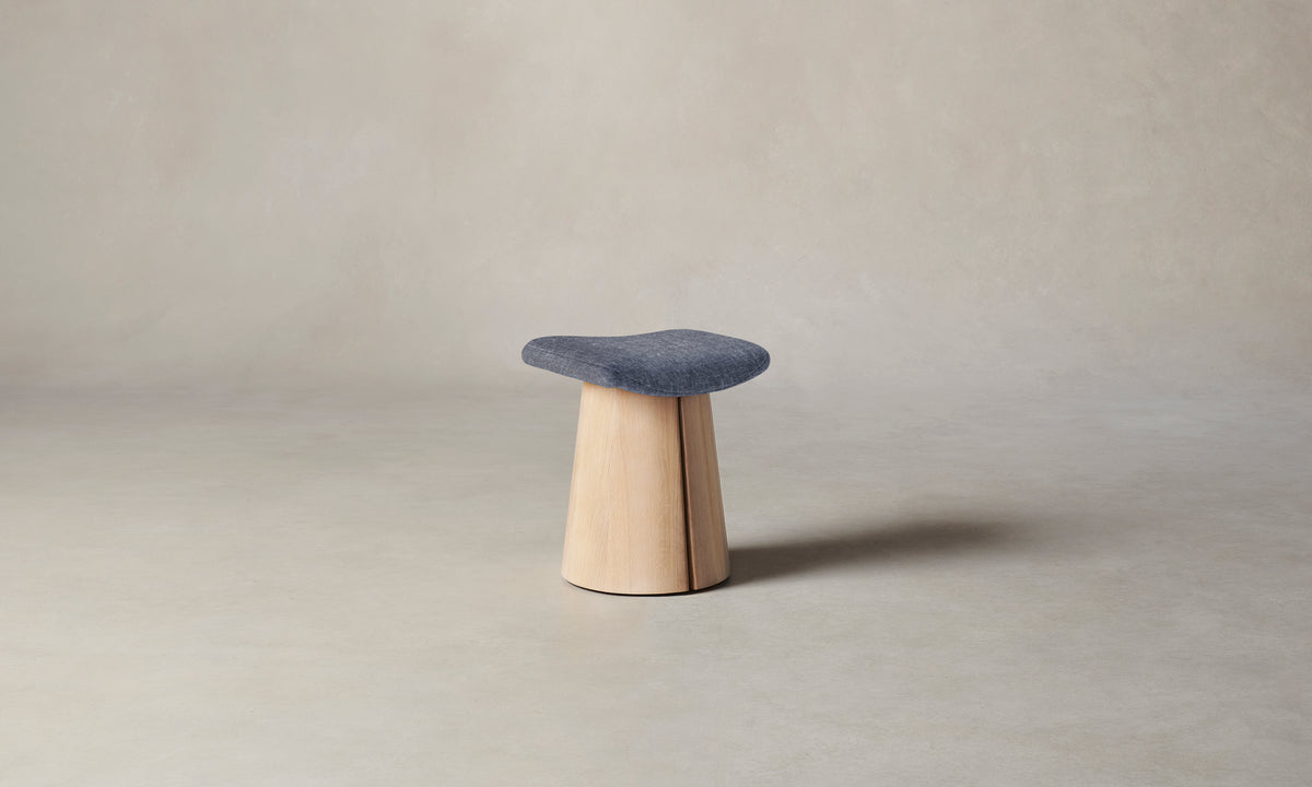 The Weston Stool - Heritage Belgian Linen Lake