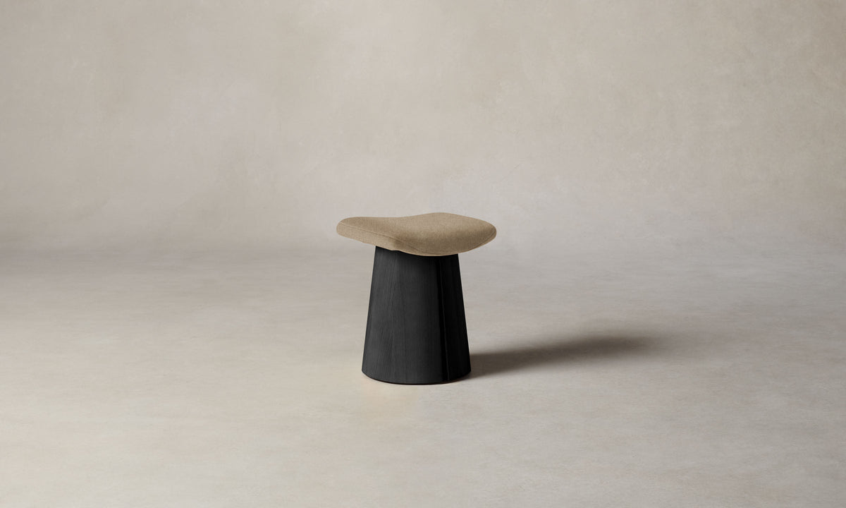 The Weston Stool - Italian Brushed Wool Fox