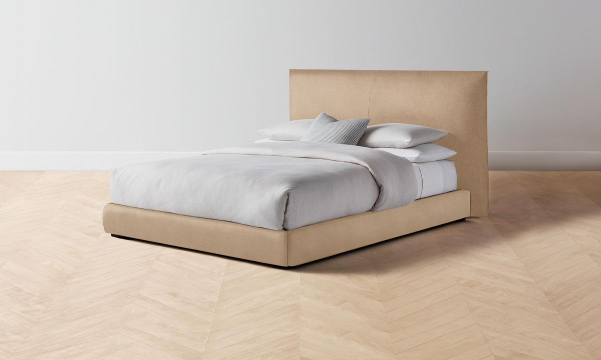 The Wythe Bed - Mohair Almond