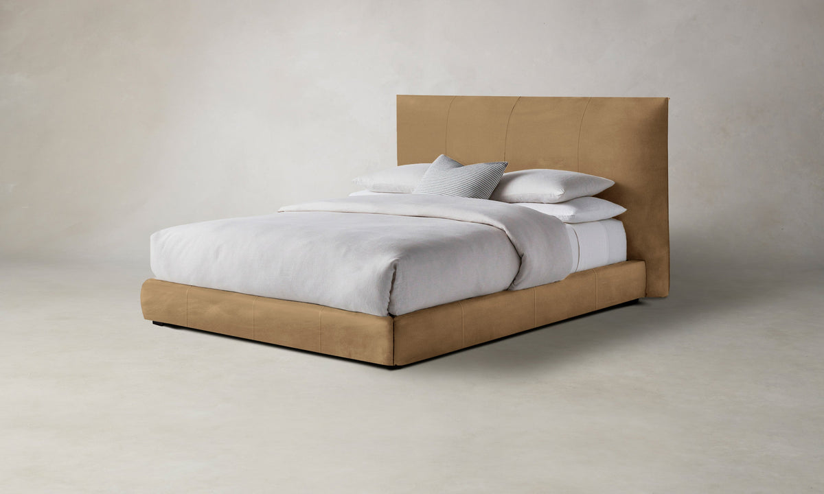 The Wythe Bed - Nubuck Leather Rye