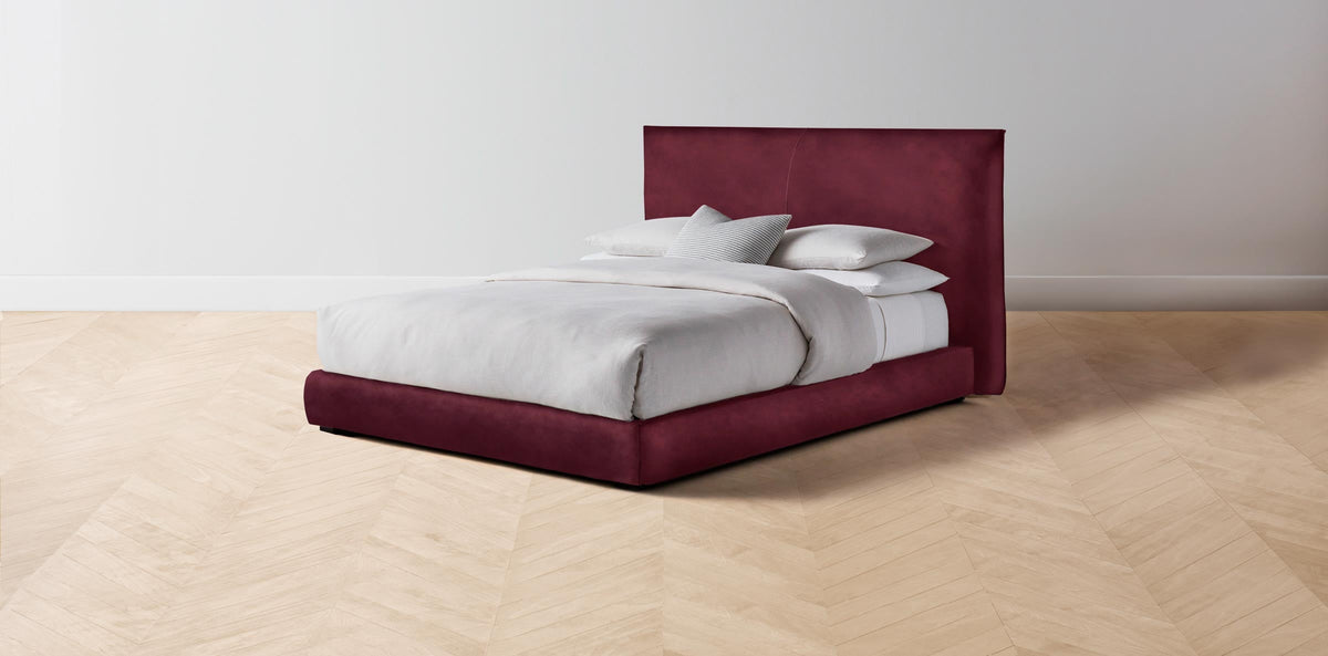 The Wythe Bed - Performance Velvet Merlot