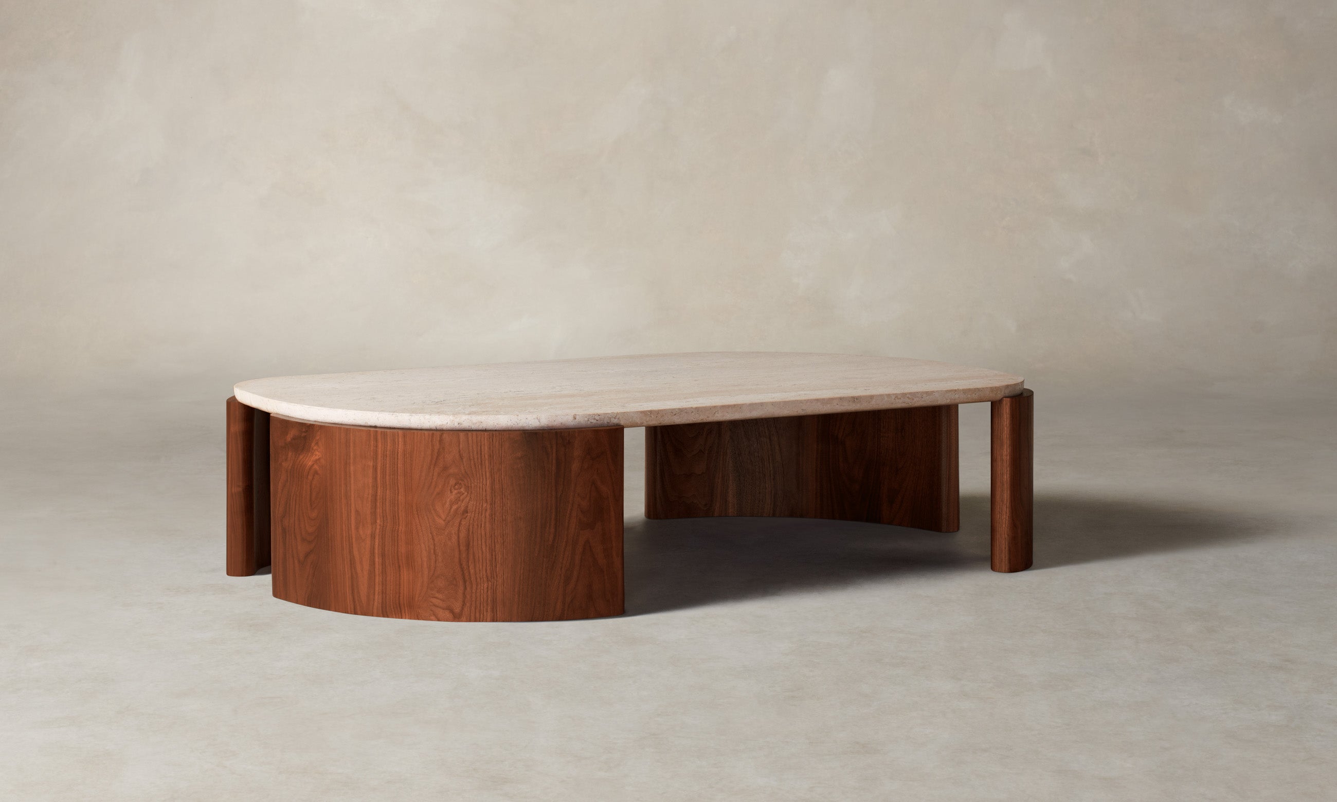 【Francfranc REIZ COFFEE TABLE】 Francfranc REIZ COFFEE TABLE】 Korlyn White and Brown 3 Piece