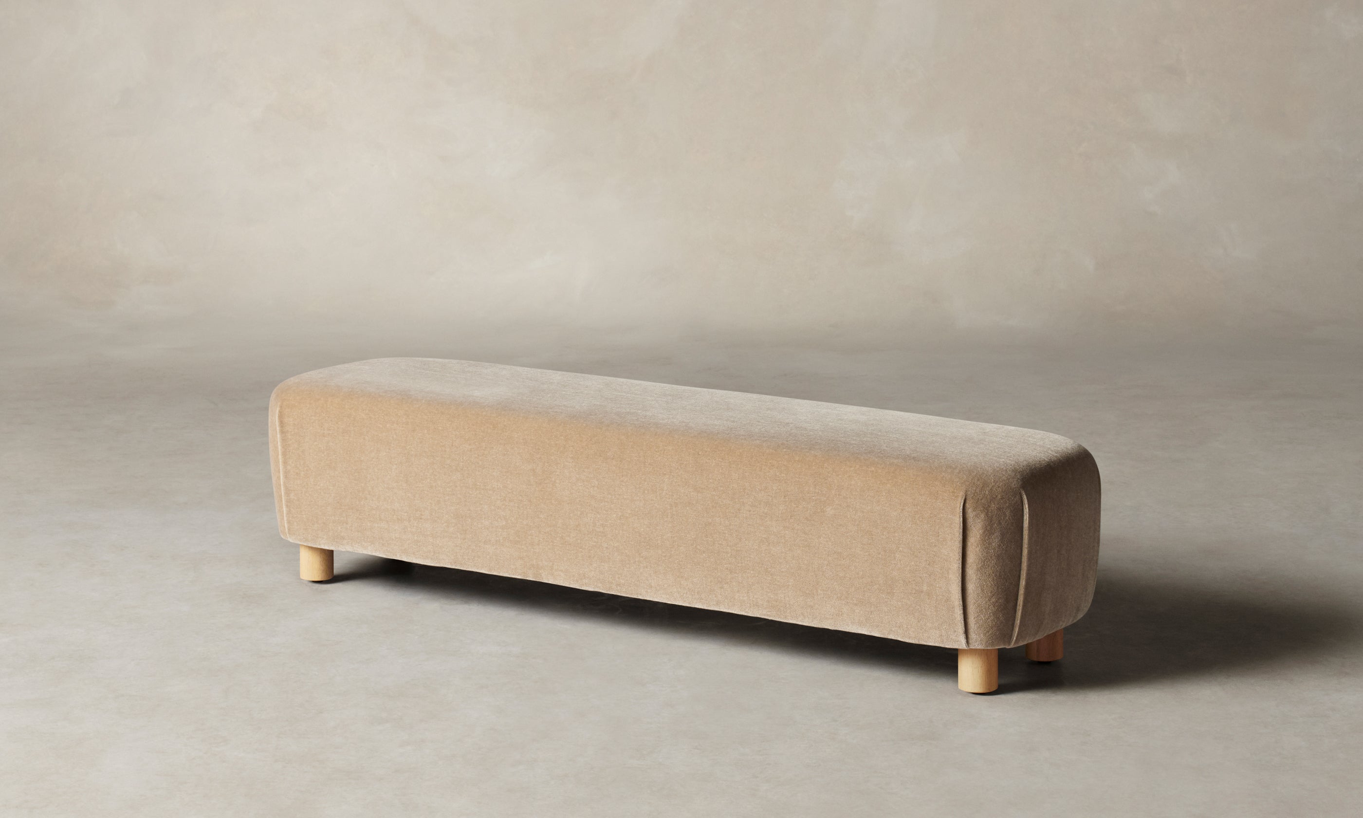 The Perry Bench - Mohair Brown Sugar – Maiden Home