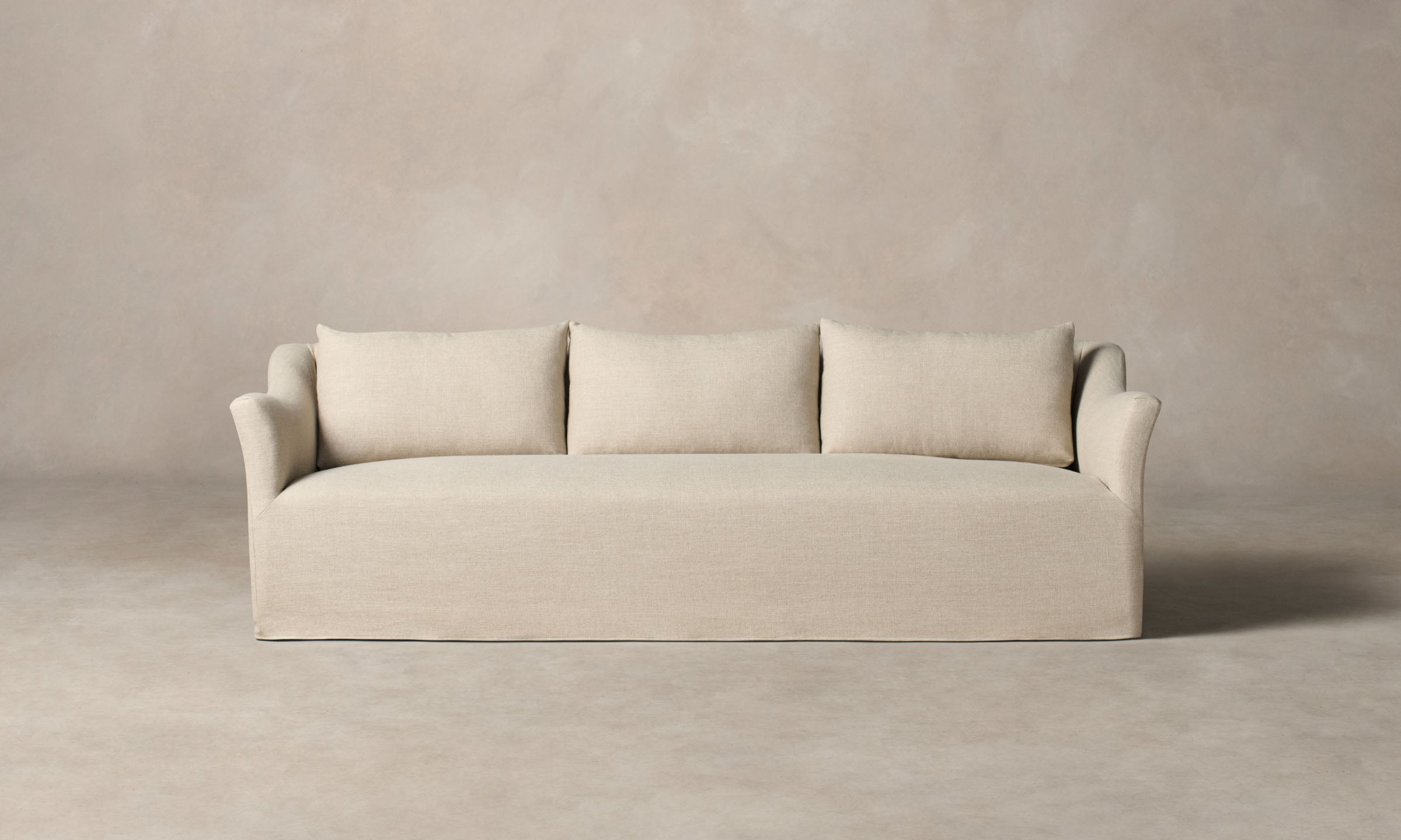 The Leonard Sofa - Heritage Belgian Linen Alder – Maiden Home
