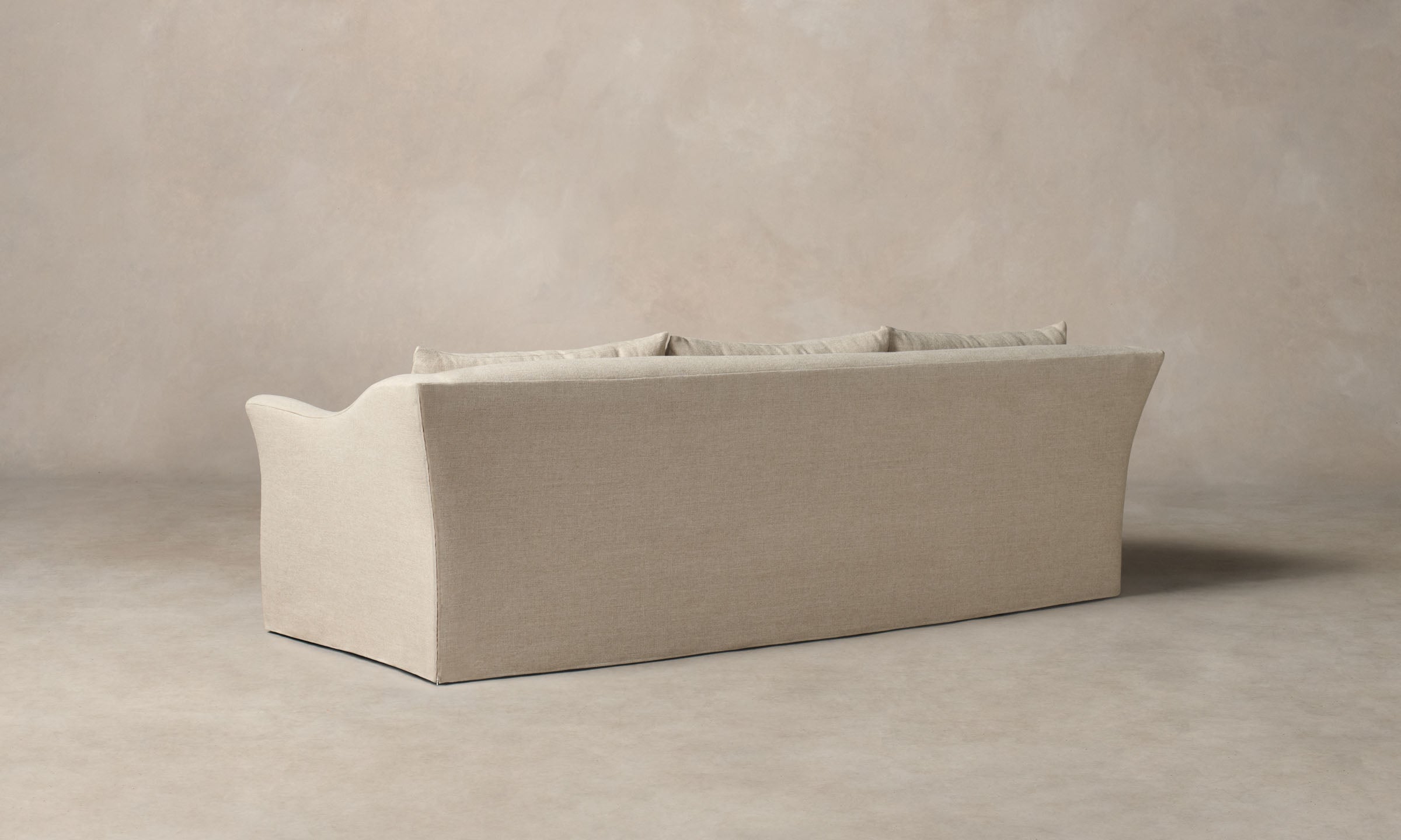 The Leonard Sofa - Performance Linen Weave Pure White – Maiden Home