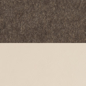 Costa Leather Sesame Seat with Mohair Mink Bolster