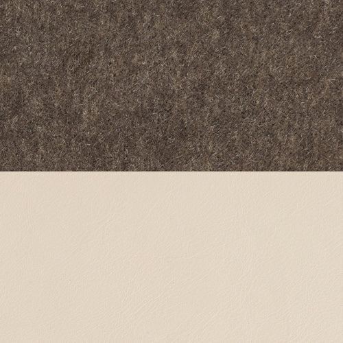 Costa Leather Sesame Seat with Mohair Mink Bolster - Mixed Materials