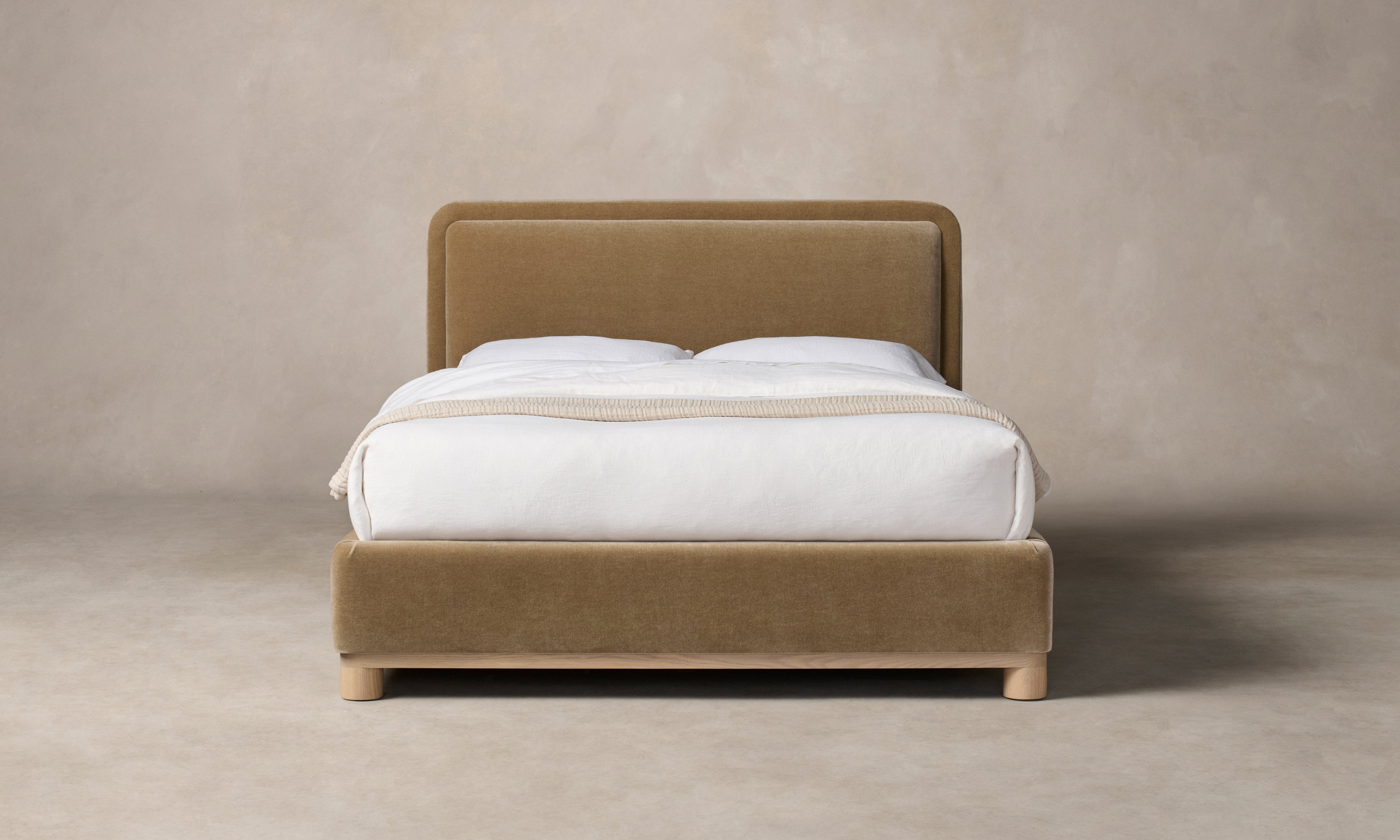 The Kent Bed - Mohair Mink – Maiden Home