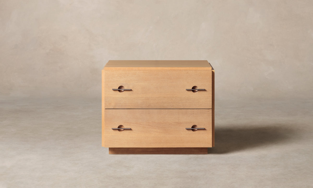 The Aubrey Large 2-Drawer Nightstand