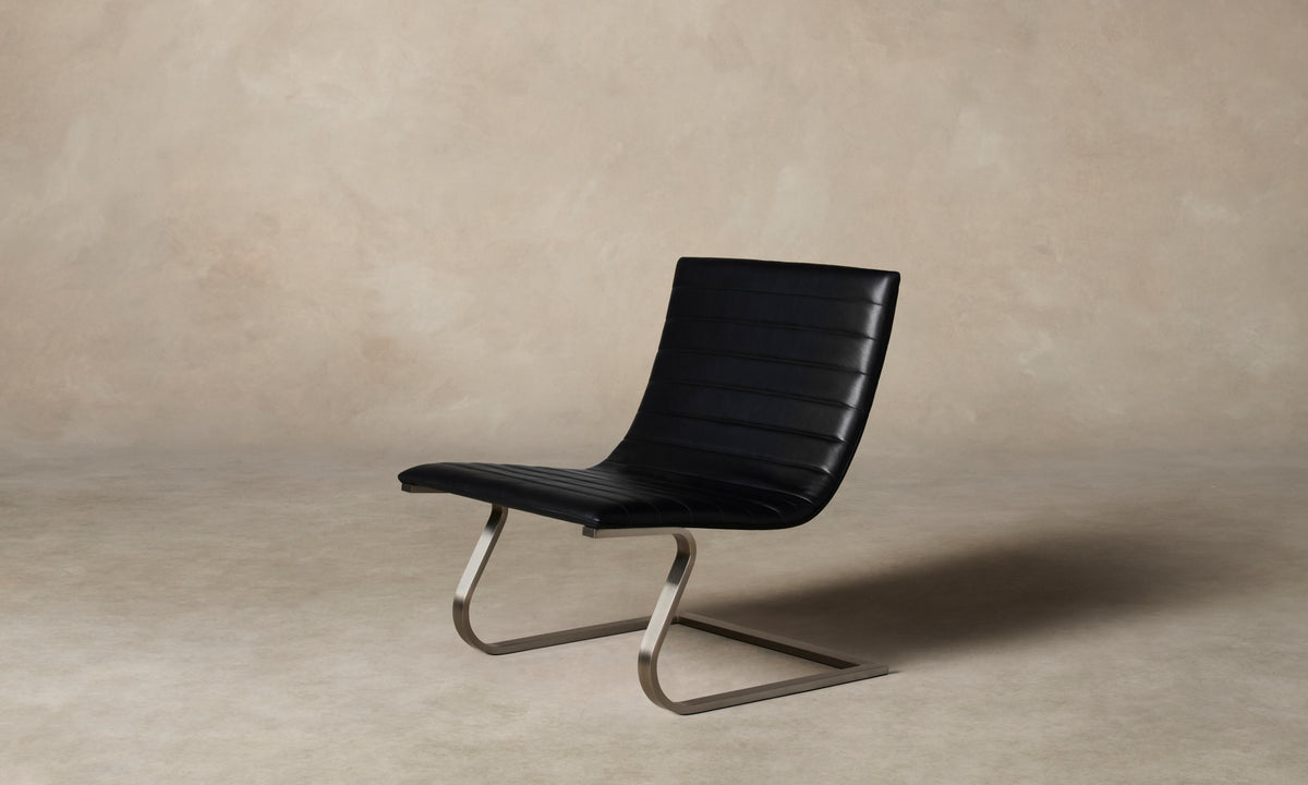 The Thea Chair - Costa Leather Jet