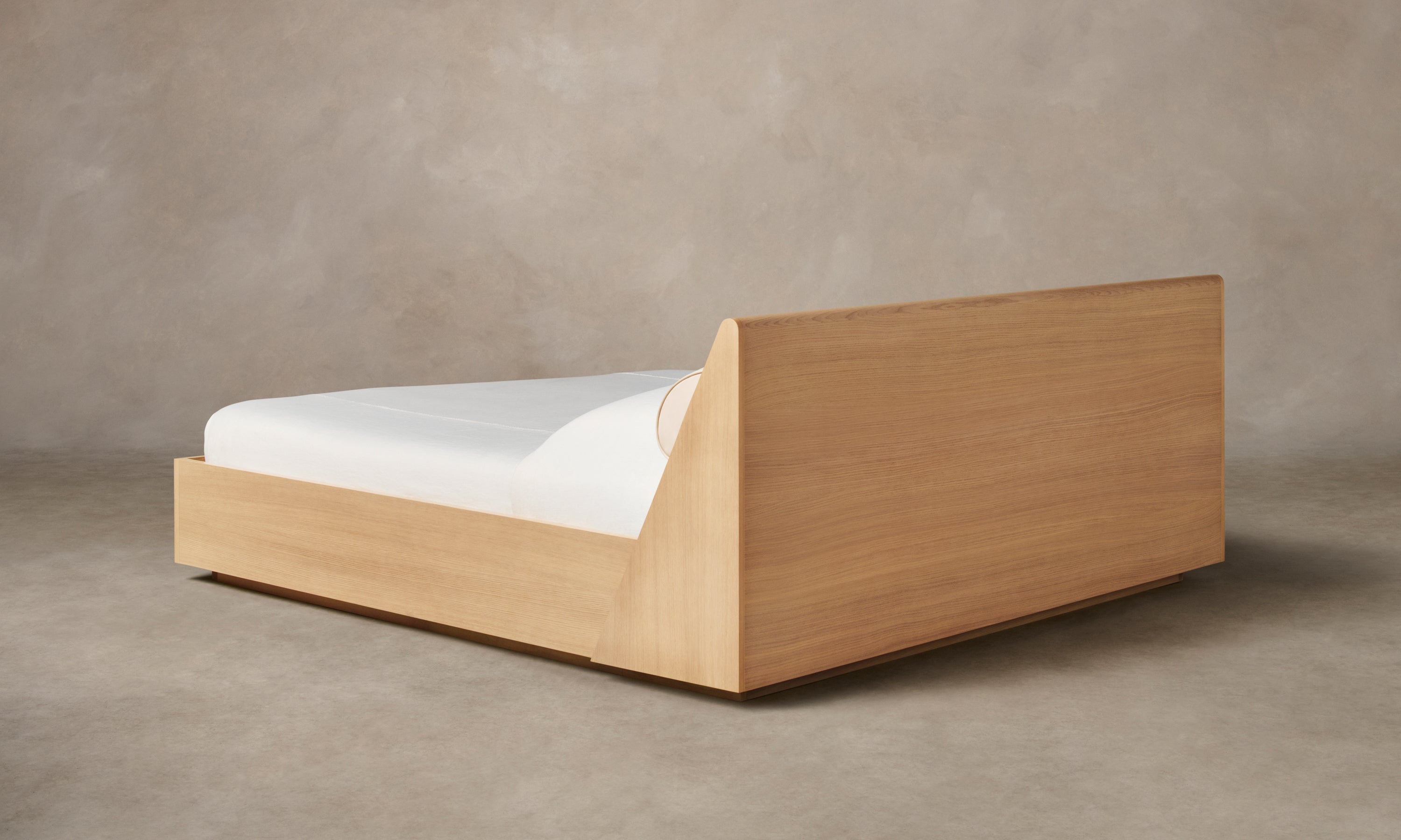 The Verne Bed - Costa Leather Sesame – Maiden Home