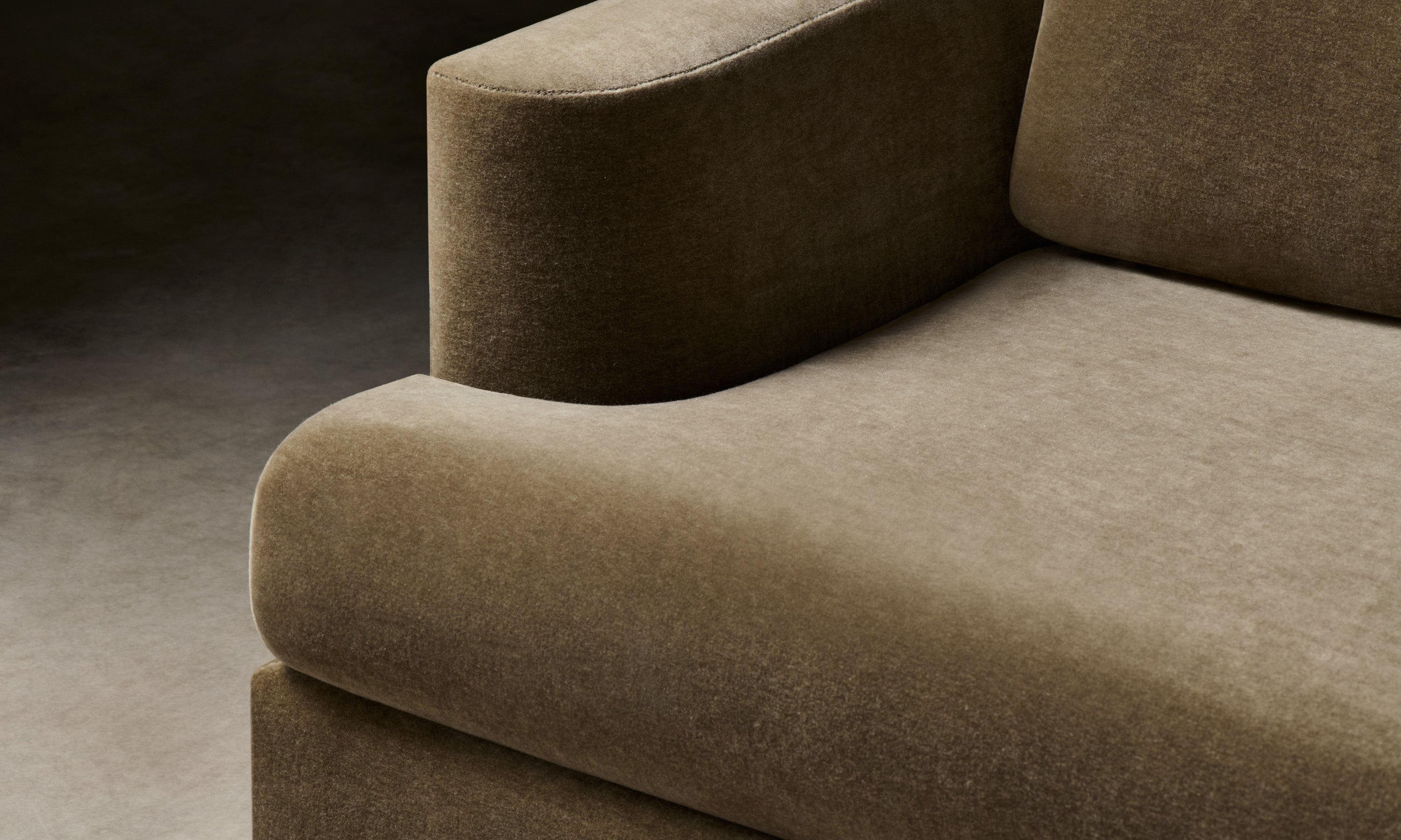 The Varick Sofa - Performance Velvet Olive – Maiden Home
