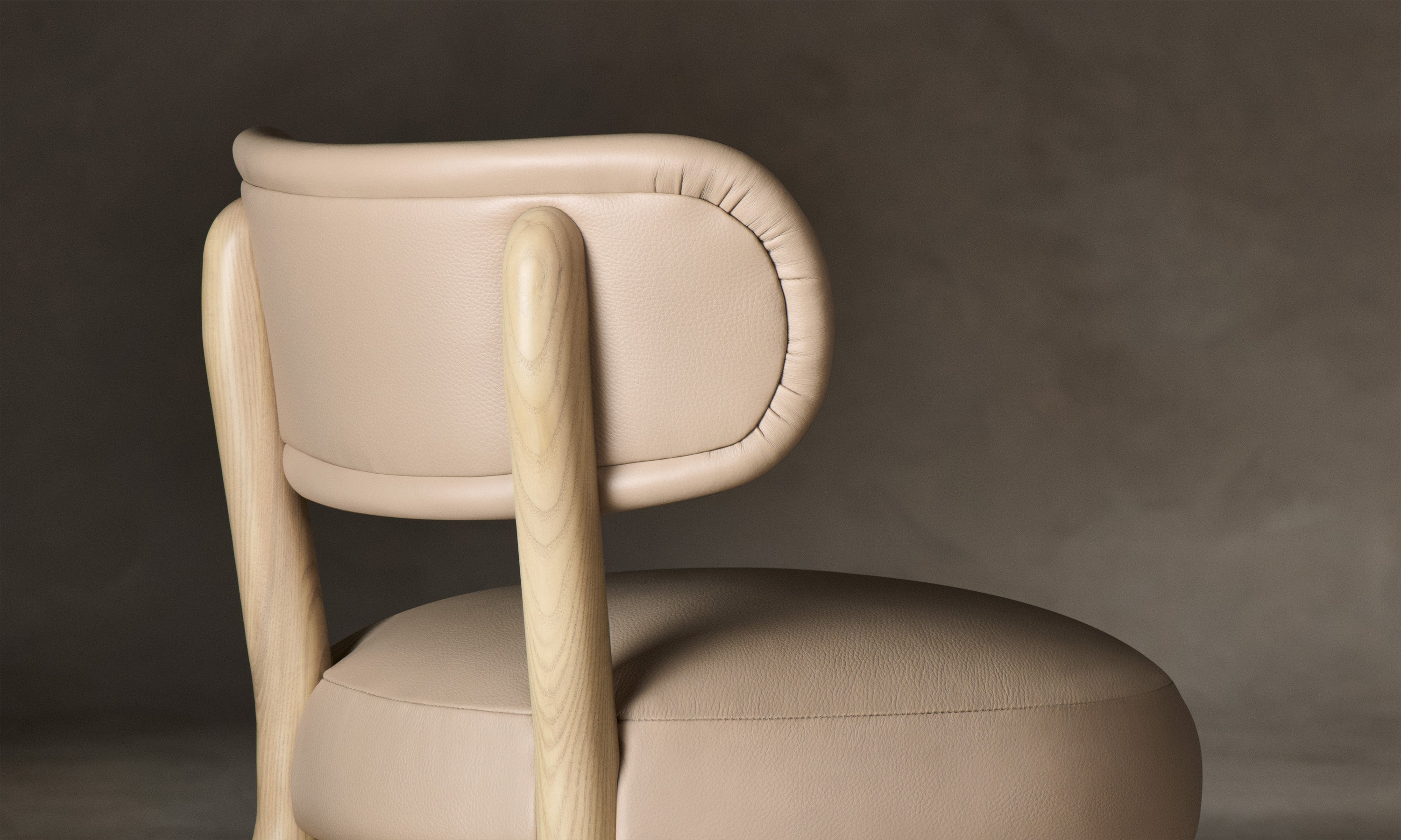 The Jane Dining Chair - Mohair Almond – Maiden Home