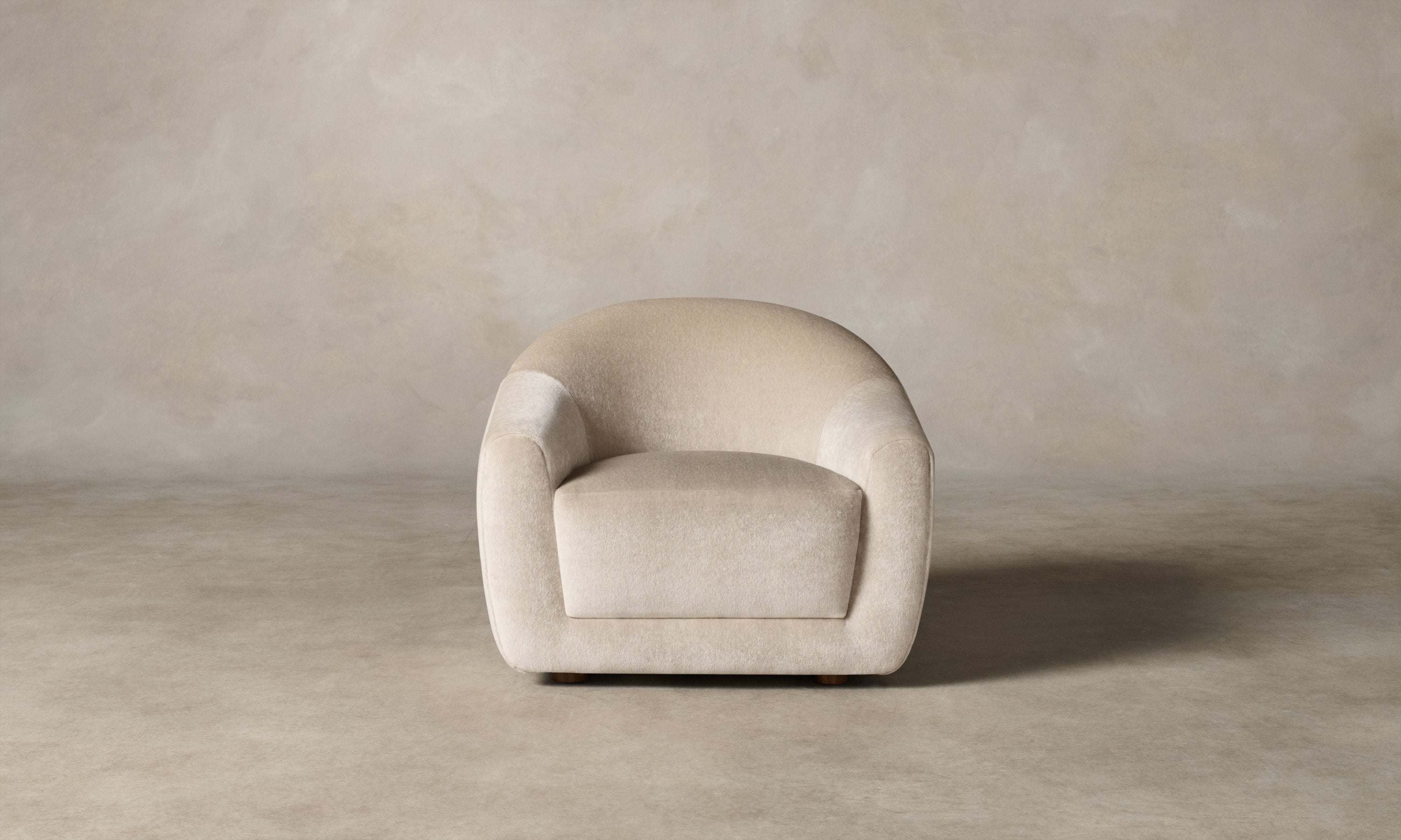 The Oliver Chair - Mohair Almond – Maiden Home