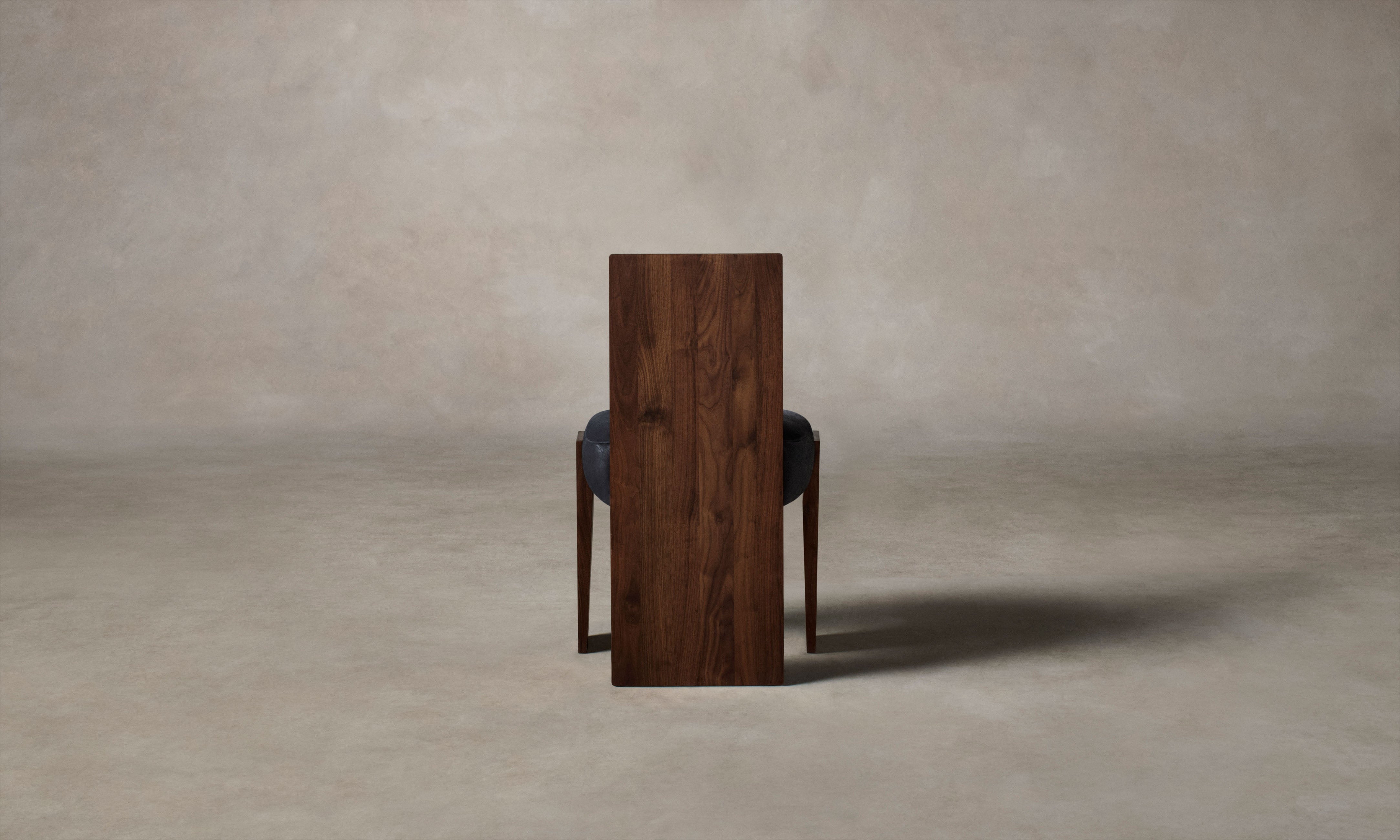 The Garrett Dining Chair - Pebbled Leather Ink – Maiden Home