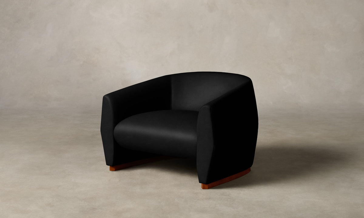 The Alpe Chair - Costa Leather Jet