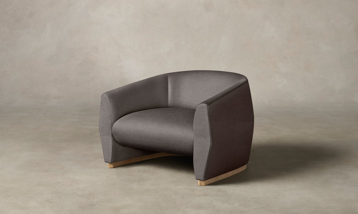 The Alpe Chair - Heritage Belgian Linen Carob