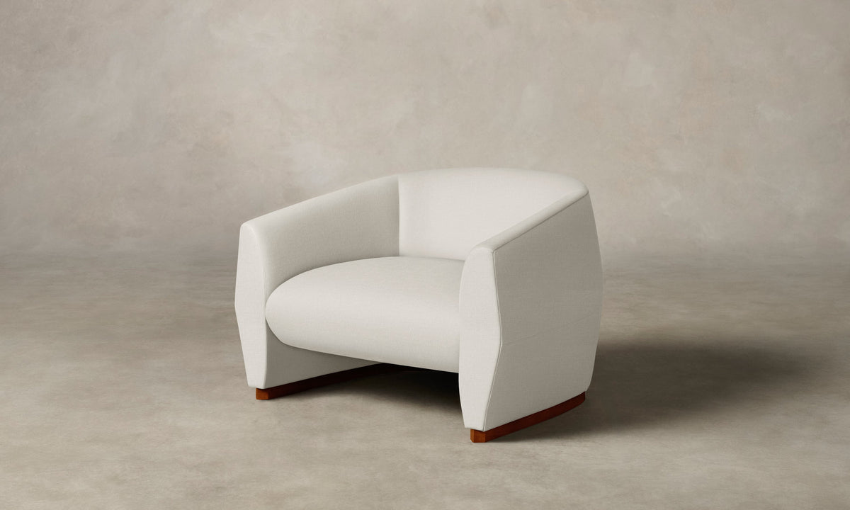 The Alpe Chair - Heritage Belgian Linen Egret