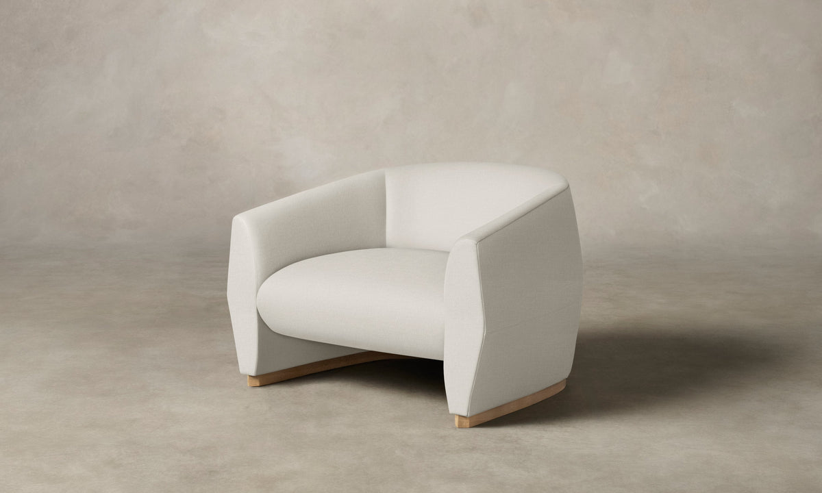The Alpe Chair - Heritage Belgian Linen Egret