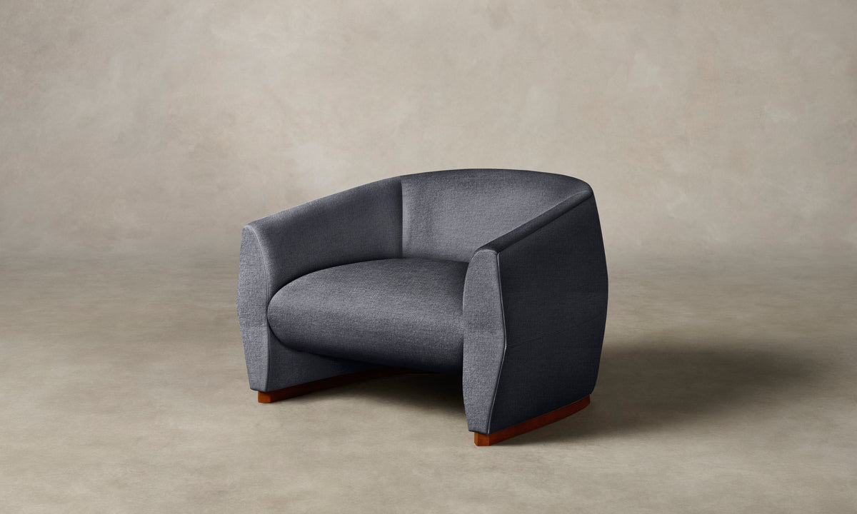The Alpe Chair - Heritage Belgian Linen Lake