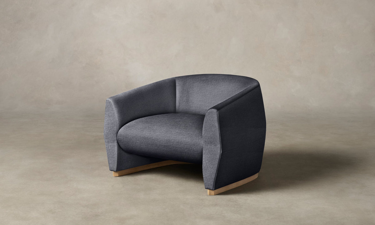 The Alpe Chair - Heritage Belgian Linen Lake