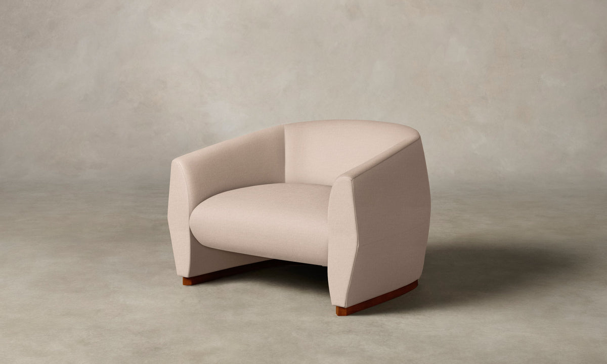The Alpe Chair - Heritage Belgian Linen Petal